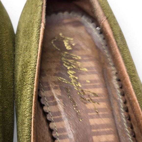 Anthropologie Miss Albright Suede Pumps Women's Bow Top Retro 50s Style 7M - Picture 7 of 8